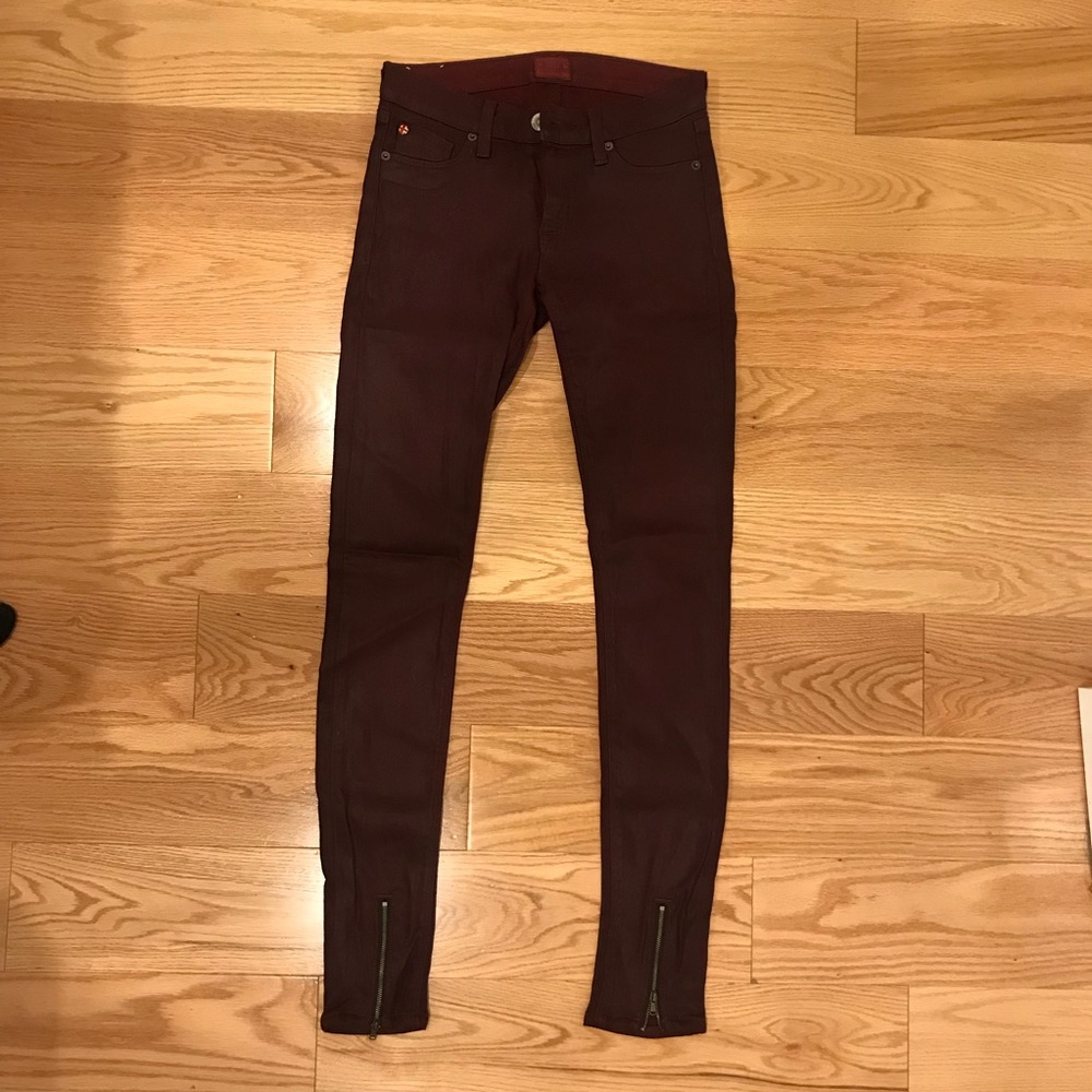 Hudson Juliette Refine Super Skinny Maroon